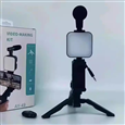 Tripod Gimbal Gậy Selfie 5in1 Vlogging Kit Model AY-49 Dành Cho Điện Thoại Máy Ảnh Máy Quay Kèm Đèn Micro Remote