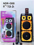 Loa Bluetooth Karaoke NDR-088 (Bass đôi 8x2, 2 Micro)