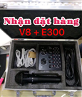 Sound card karaoke V8 + mic E300