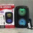 Loa Di Động Karaoke KIMISO QS-6601 (Bass đôi 6.5 x2, 1 Micro có dây)