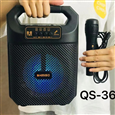 Loa Bluetooth Karaoke KIMISO QS-3607 (Bass 6.5, 1 Micro có dây)