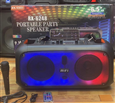 Loa Bluetooth Karaoke RX-6248 (Bass đôi 6.5x2, 1 Micro có dây)