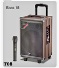 Loa Kéo Di Động Karaoke T08 (Bass 15cm, 1 Micro)