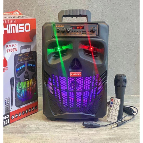 Loa Kéo Di Động Bluetooth Karaoke KIMISO QS-7801 (Bass 8, 1 micro có dây)